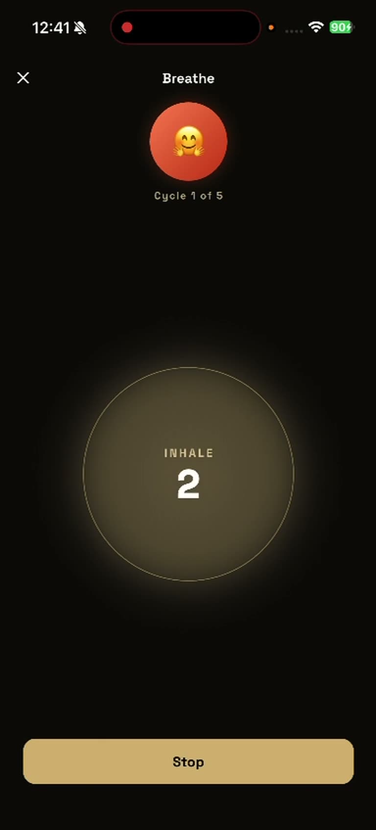 Daily affirmations and playful streak rewards on the NotFit home screen